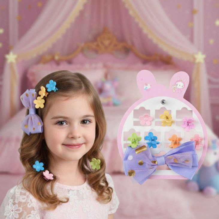 🎀  Peina a tu hija en segundos con este kit de vinchas para niñas💕🎀 Peinados rápidos y hermosos - Miniatura 2